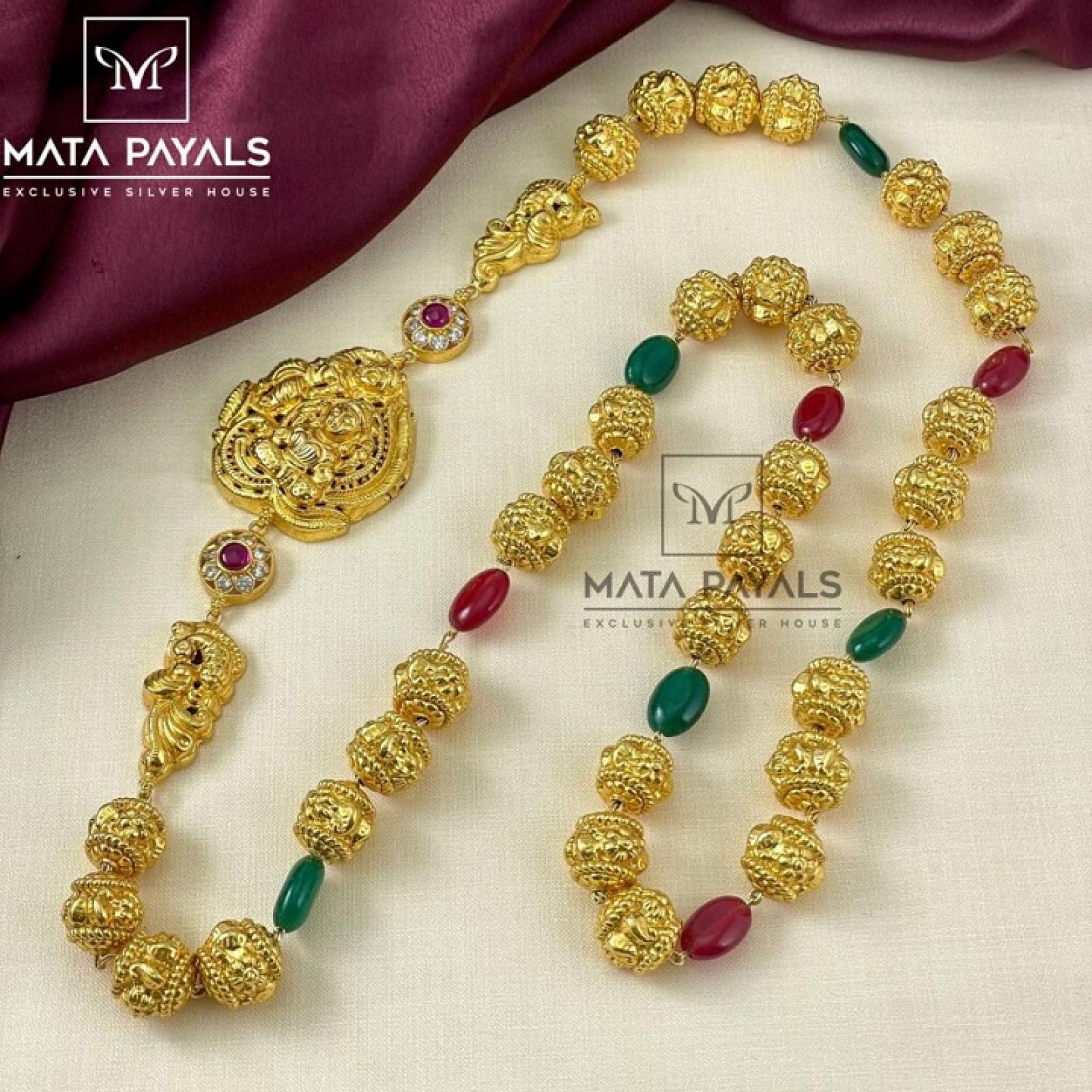 Divine Lakshmi Beaded Necklace