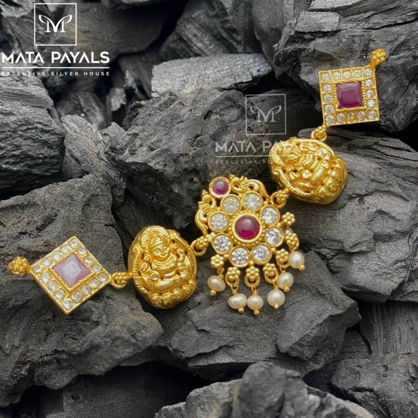 Exquisite Devi Lakshmi Gold Plated Choker
