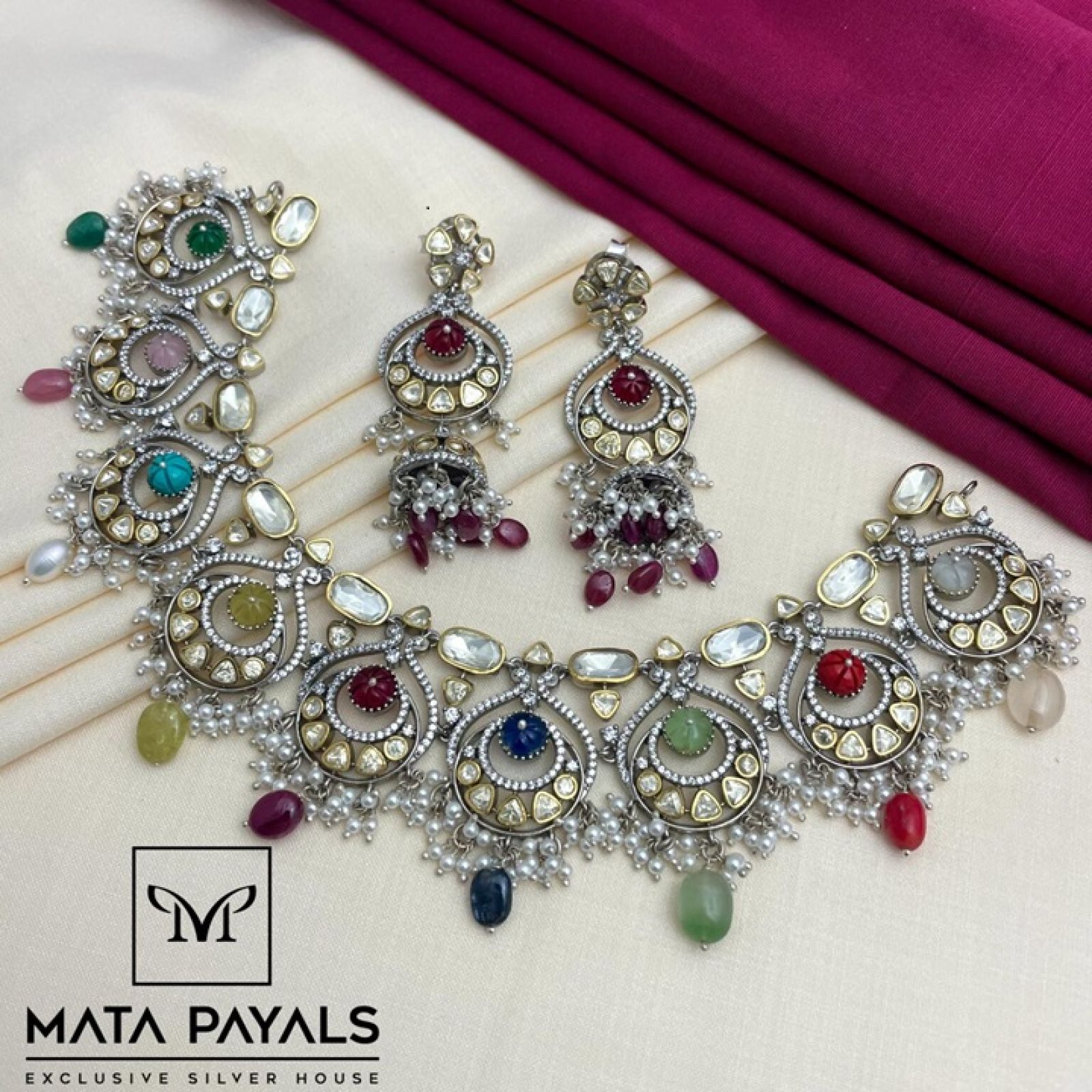 Eye-Catching Luxurious Moissanite Necklace Set