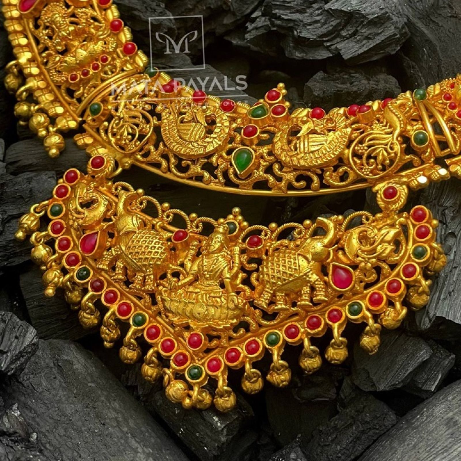 Gold Plated Devi Lakshmi Necklace