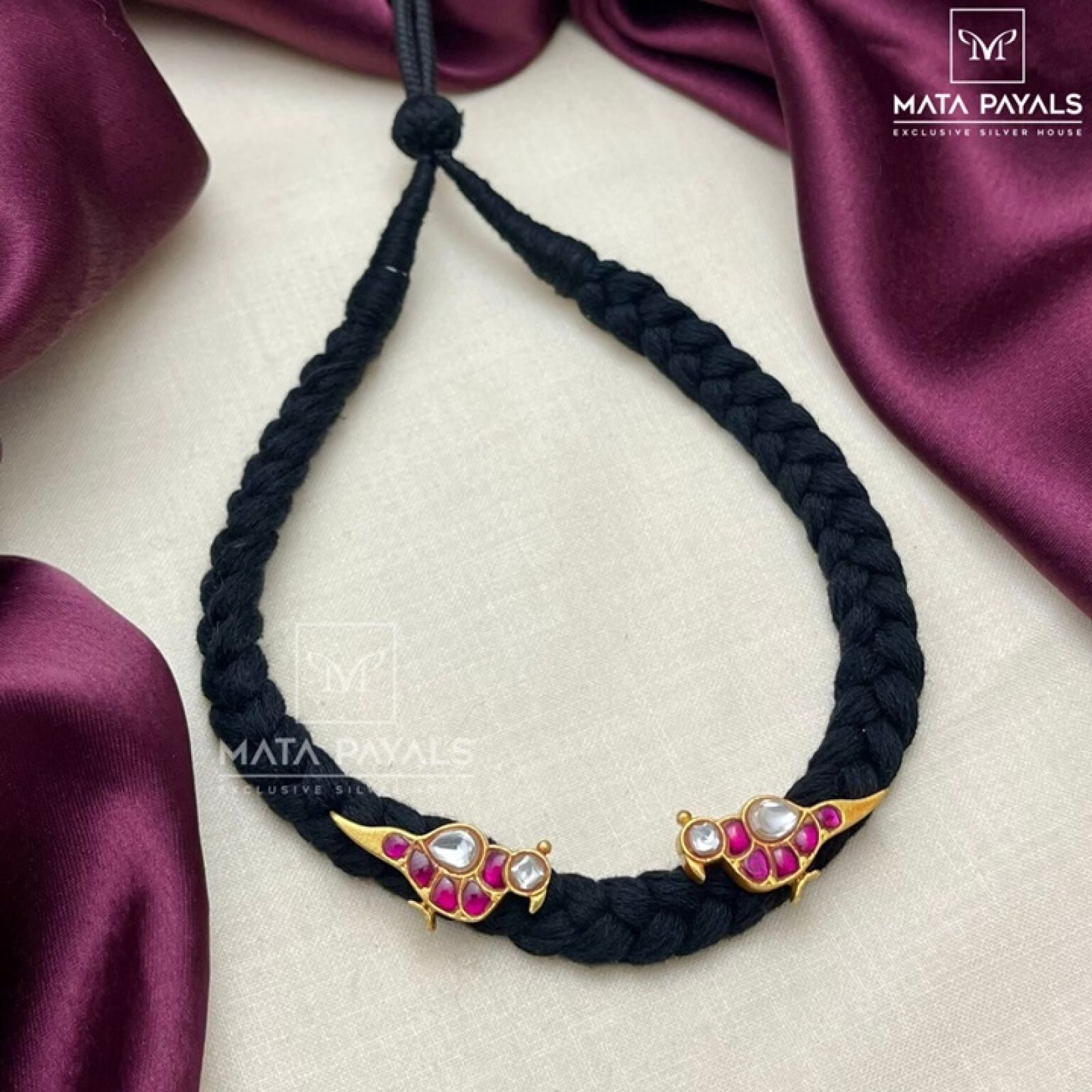 Kundan Parrot Designed Necklace