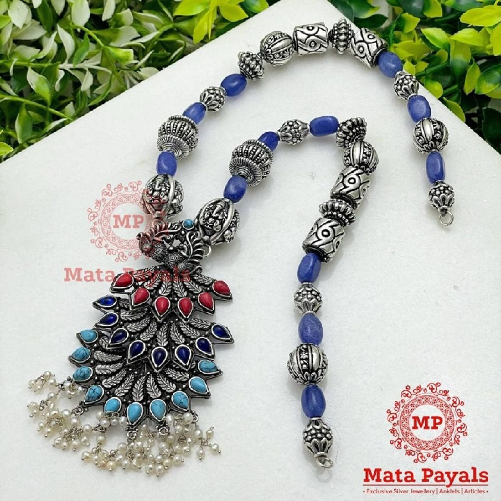 Mayur Shri Ganesha Colourful Fusion Necklace