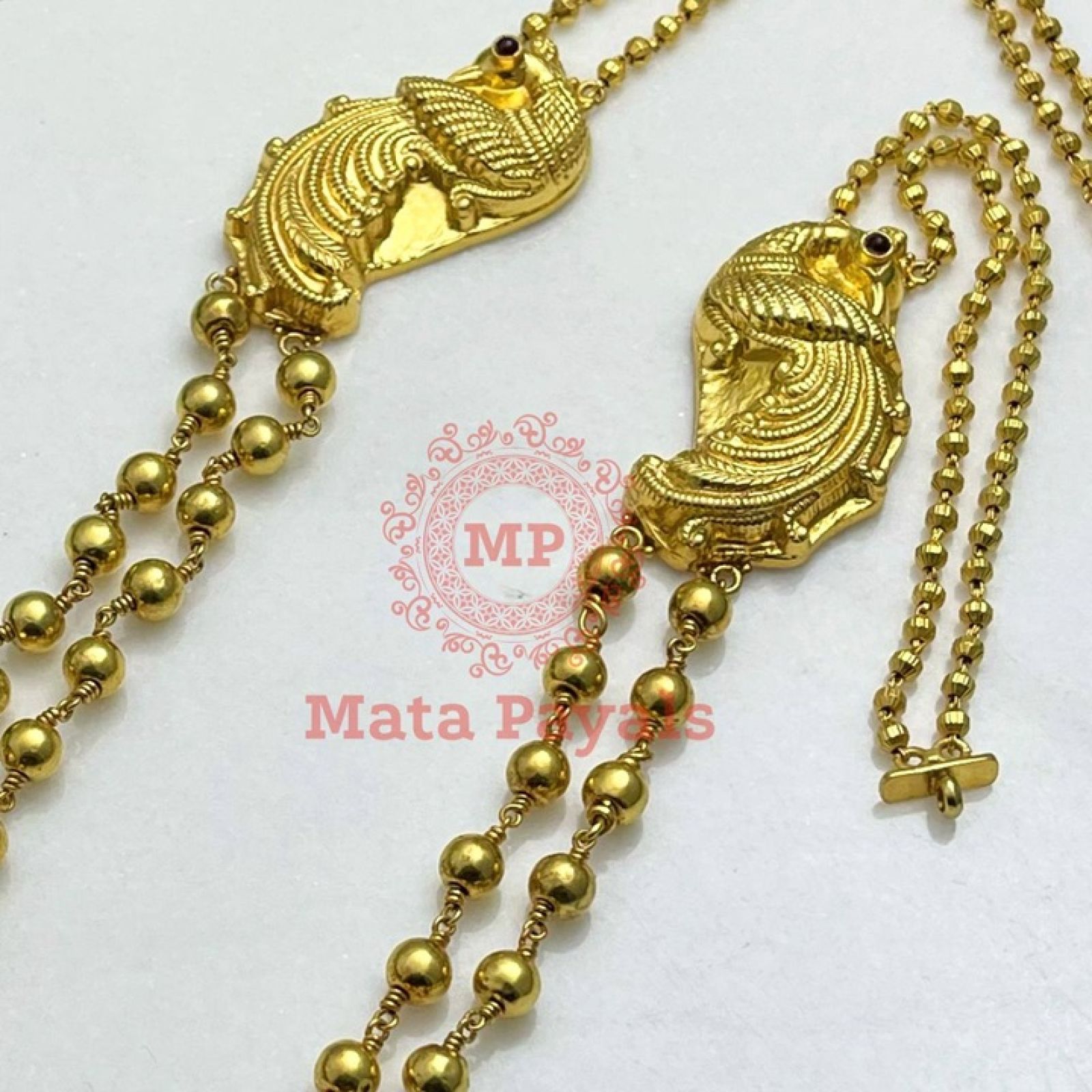 Mayuri Gold Plated Beaded Necklace