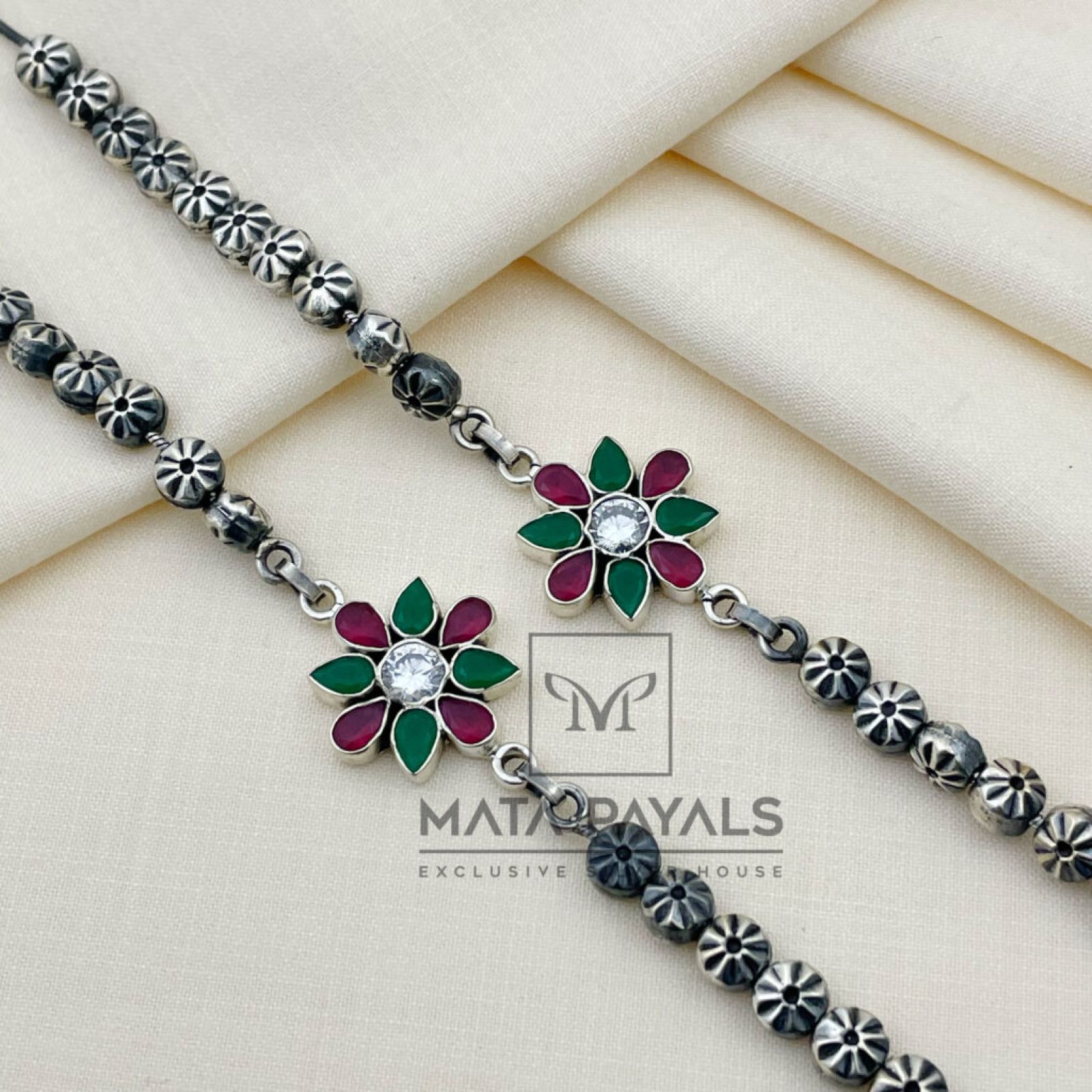 Oxidised Beads Payal