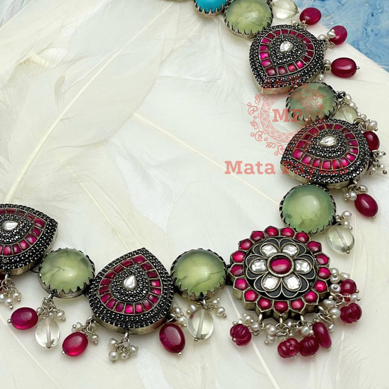 Ravishing Kundan Colourful Necklace