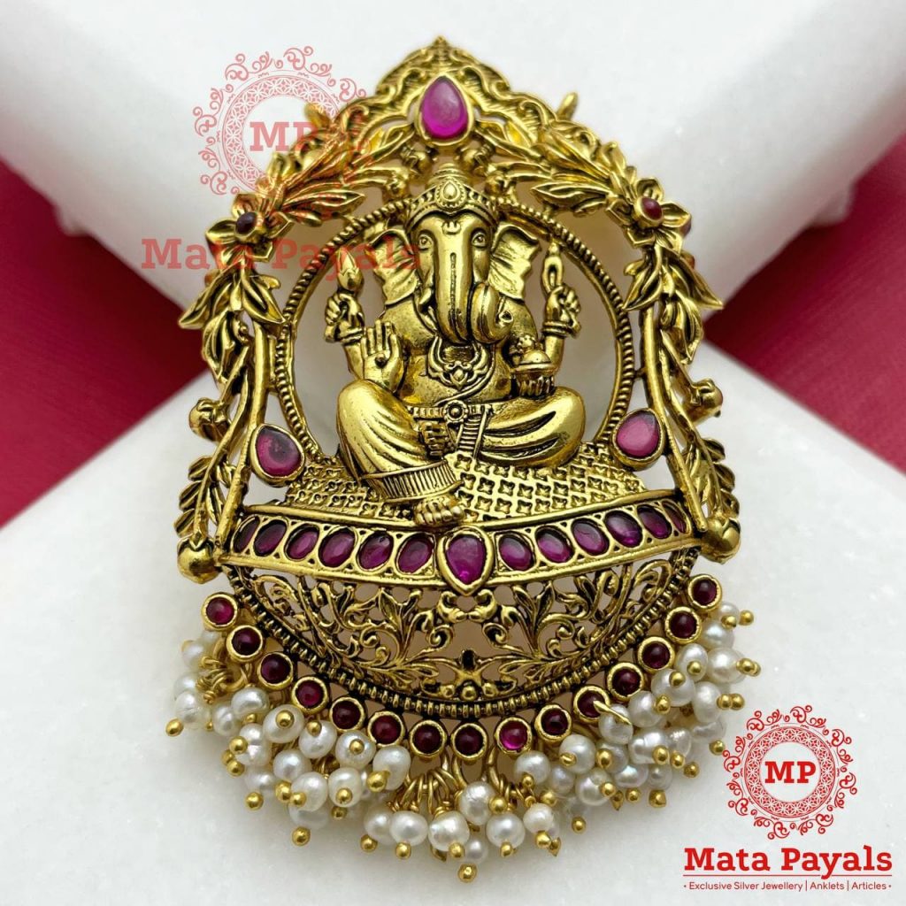 Shri Ganesha Gold Plated Pendant