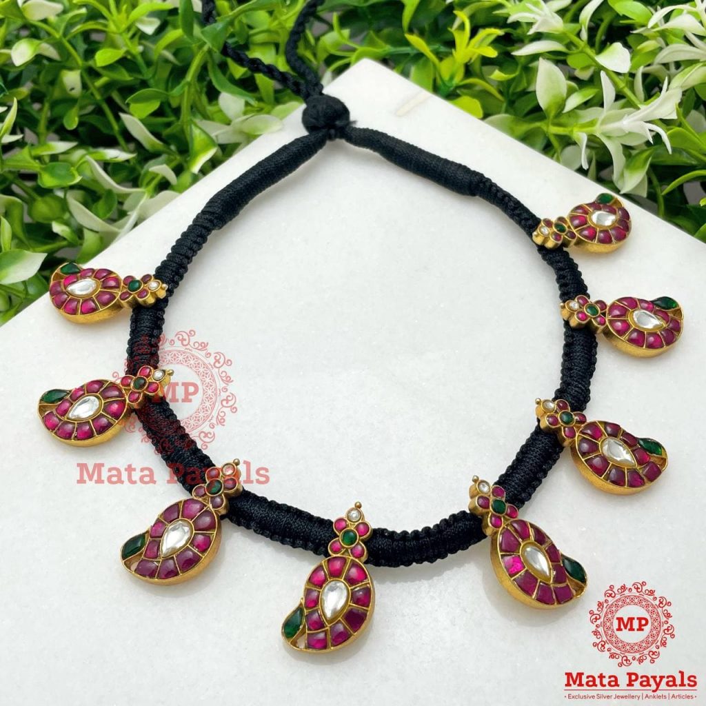 Mango Kundan Thread Necklace