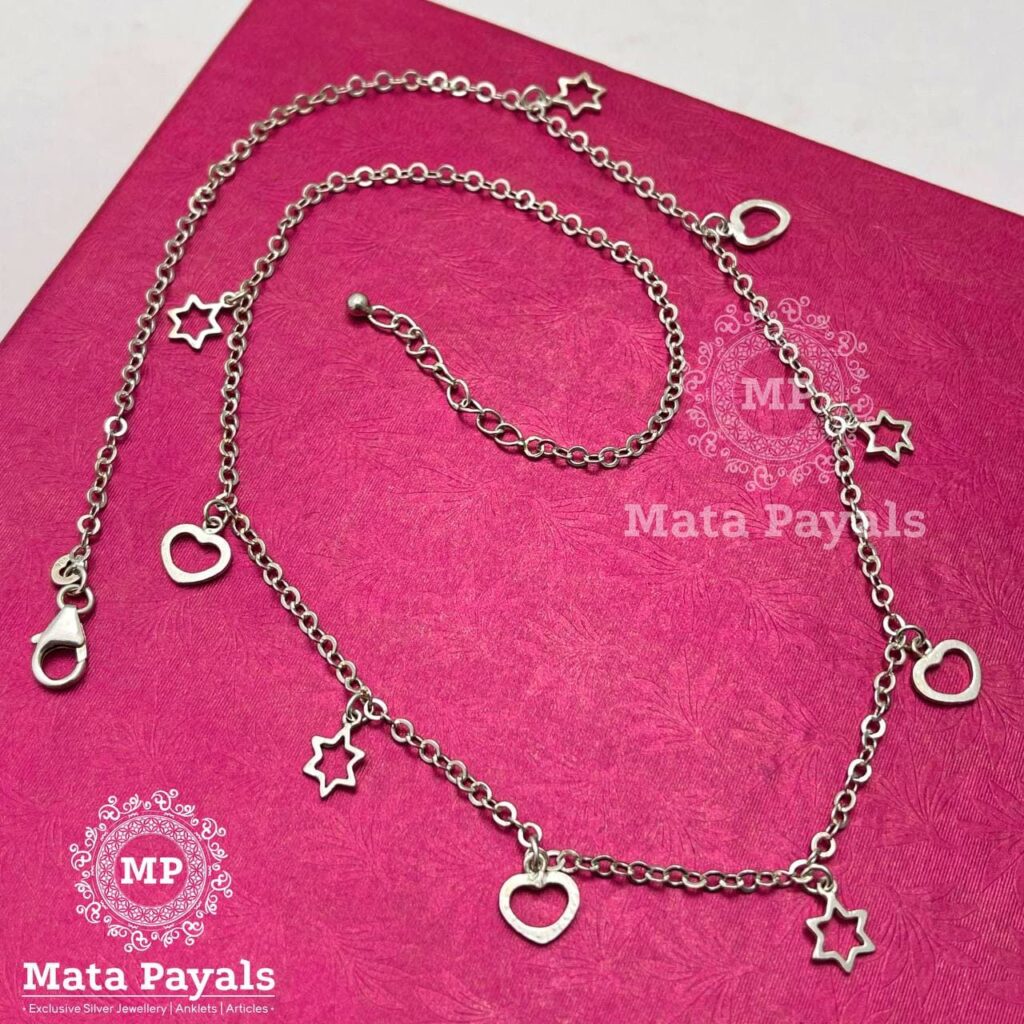 Star Heart Silver Necklace