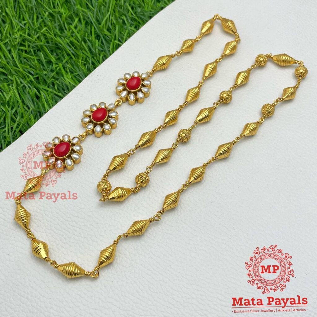 Floral Gold Plated Neck Chain