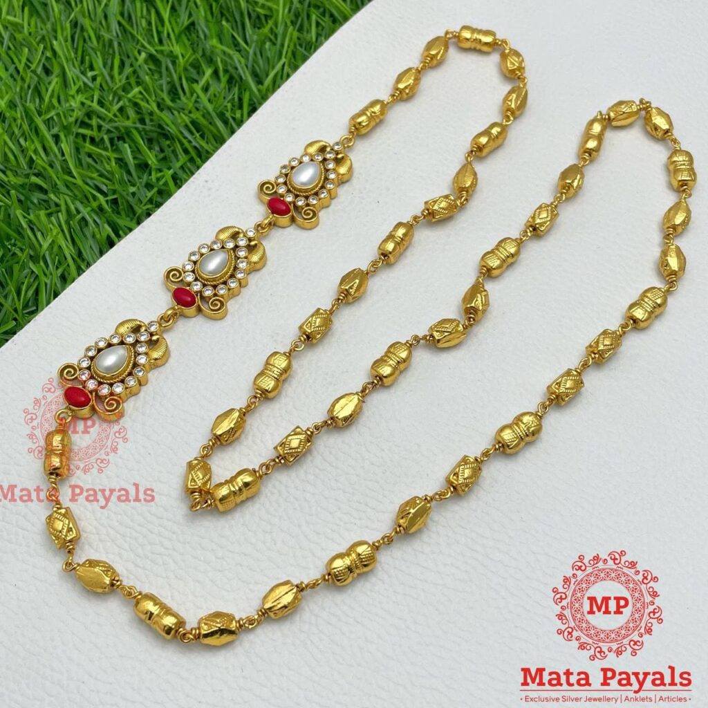 Gold SIlver Traditional Neck Chain