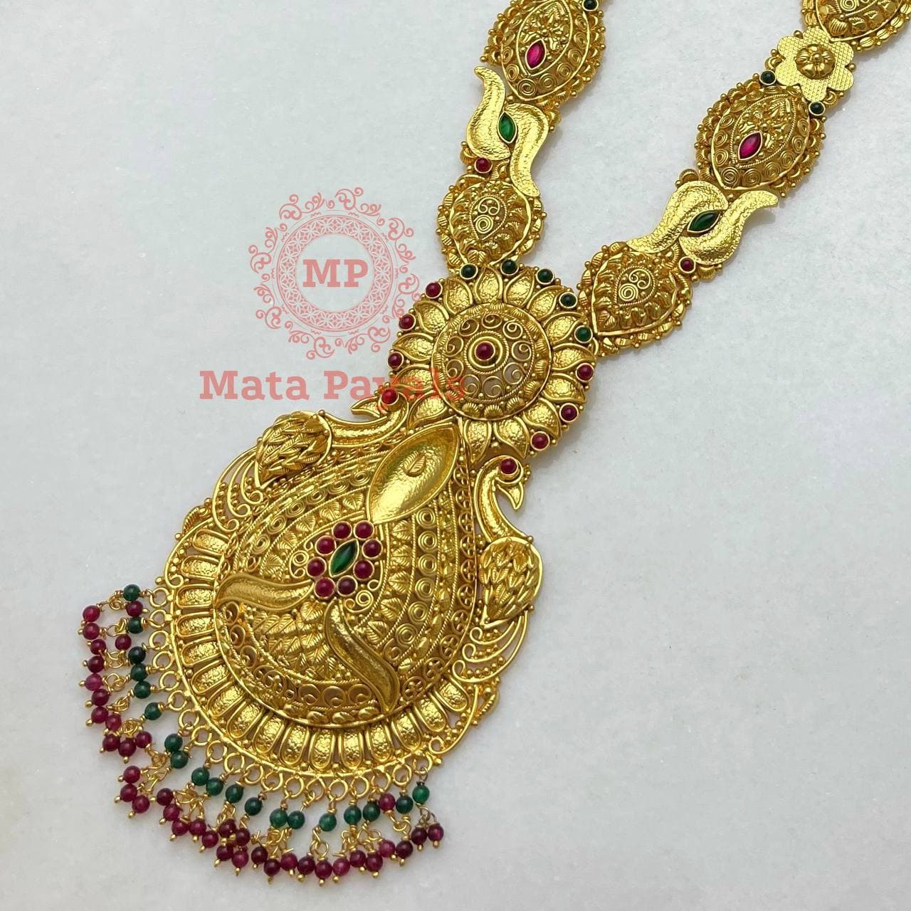 Bridal Gold Necklace .
