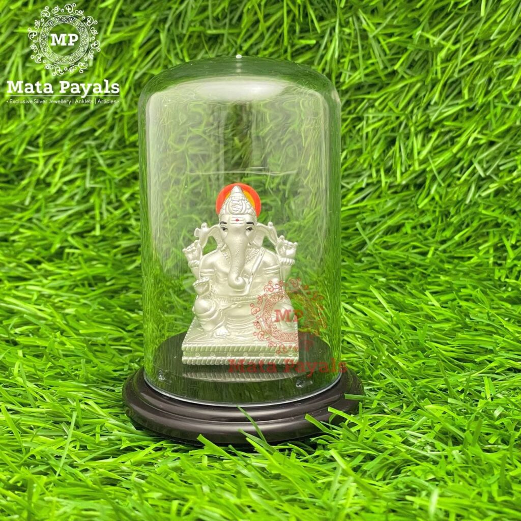 Ganesha Silver God Idol