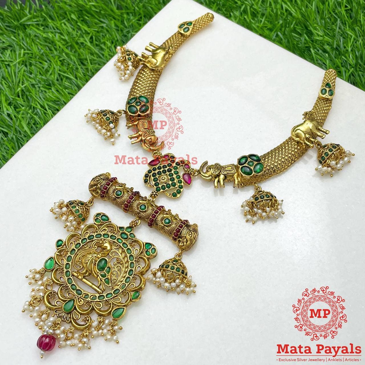 Mayur Nandi Gold Plated Necklace