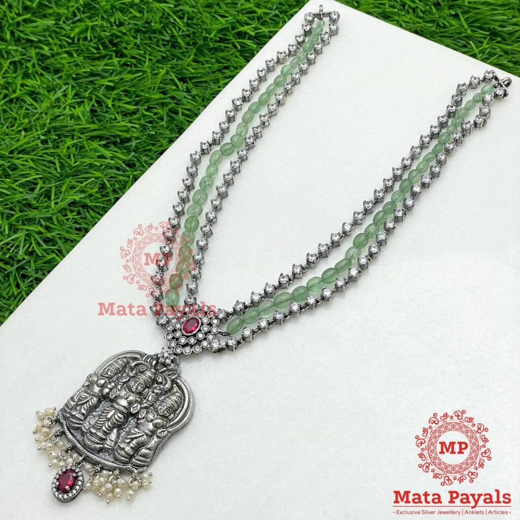 Mehindi Silver Necklace