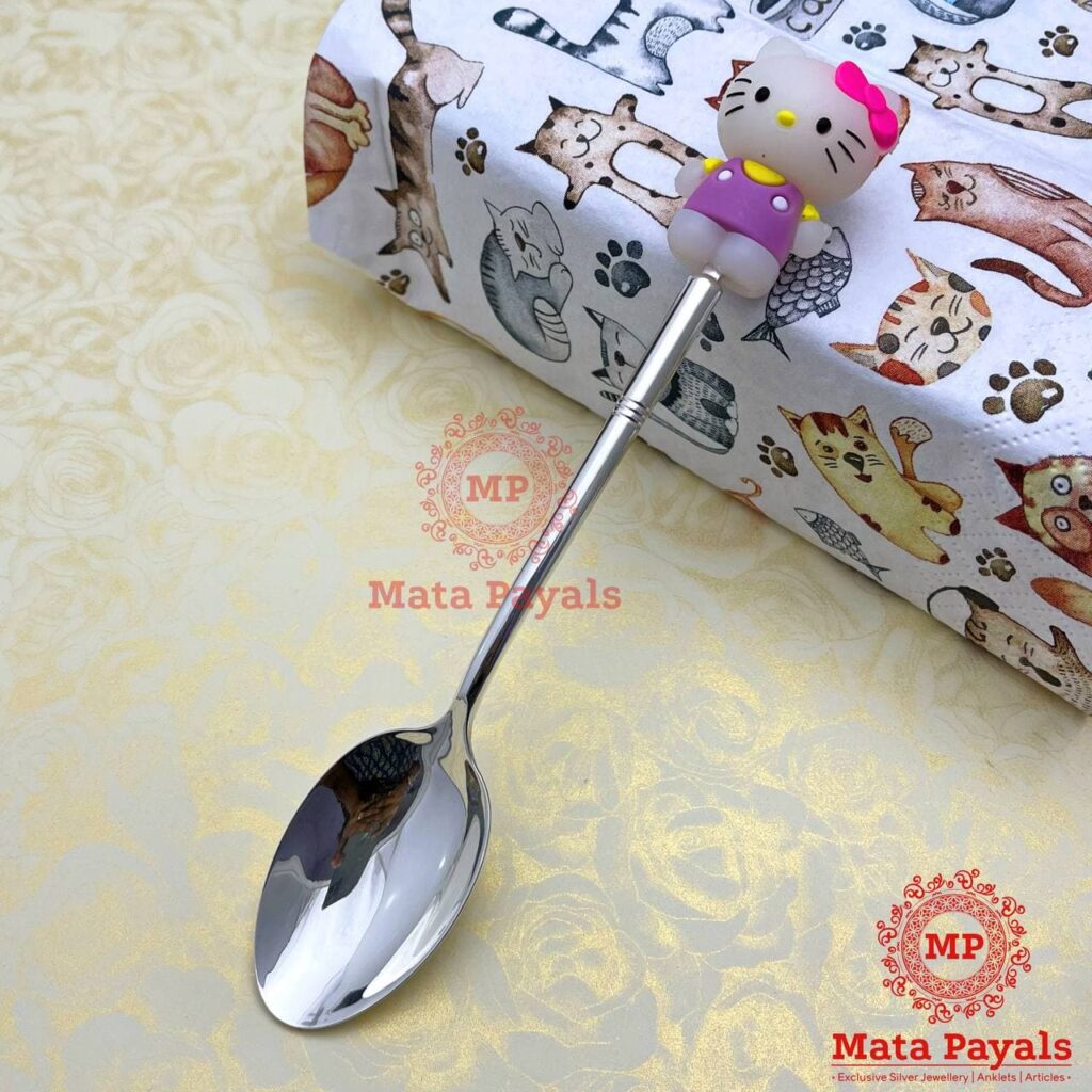 Hello Kitty Silver Baby Spoon