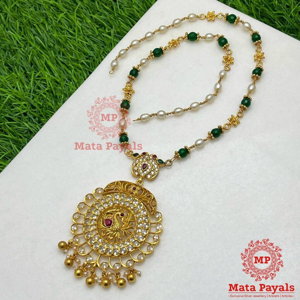 Peacock Gold Plated Necklace