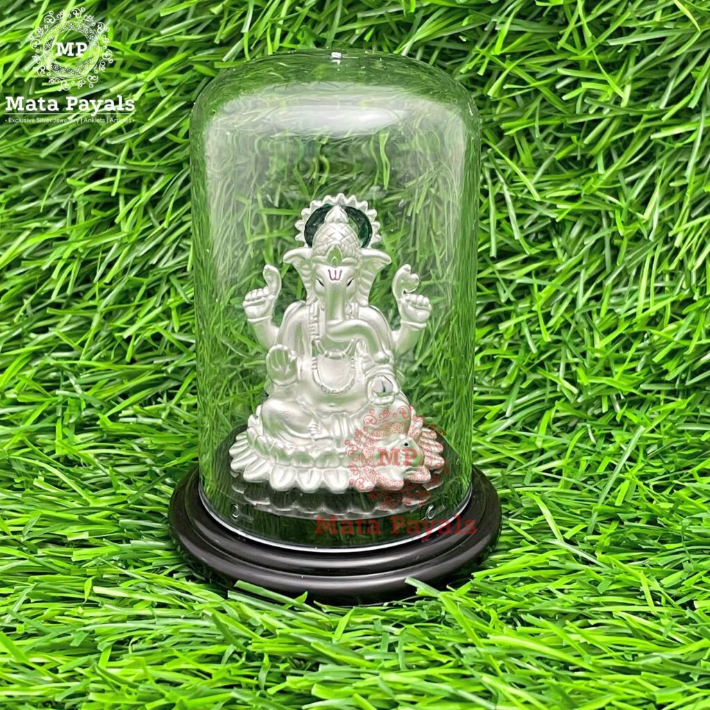 Shri Ganesha Silver Idol