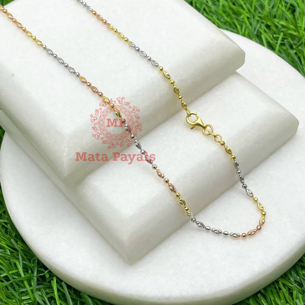 Silver Gold Rose Gold Neck Chain