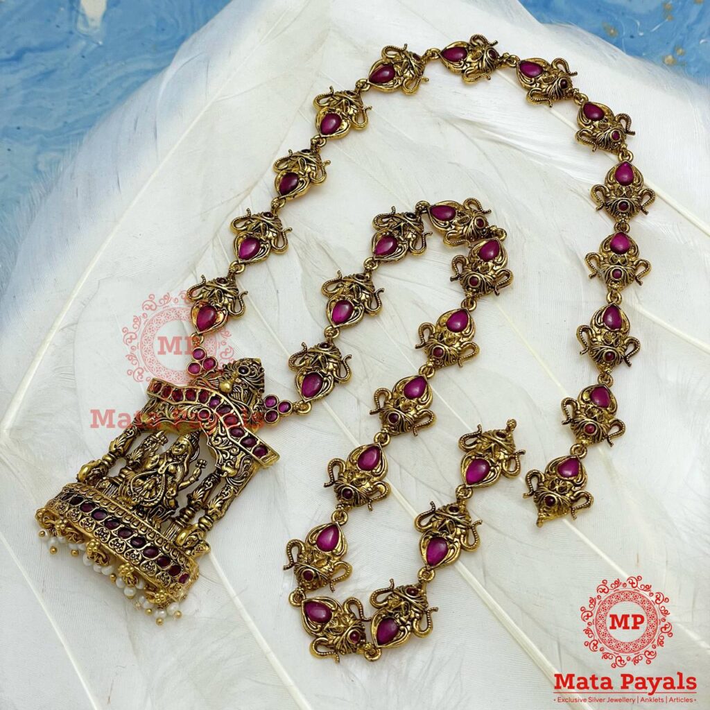 Devi Lakshmi Gold Silver Necklace