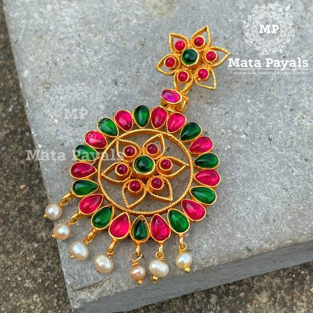 Ethnic Gold Plated Pendant