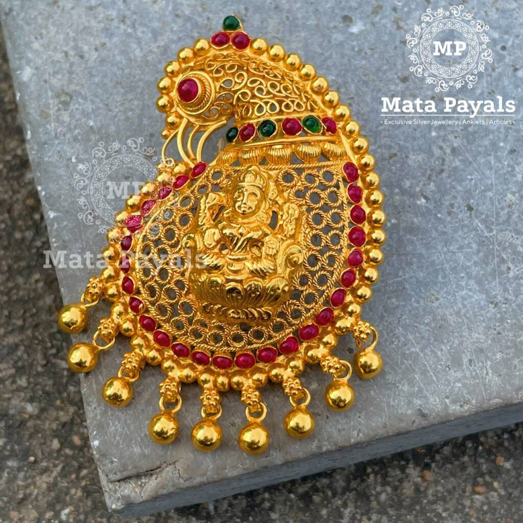 Maa Lakshmi Gold Plated Pendant