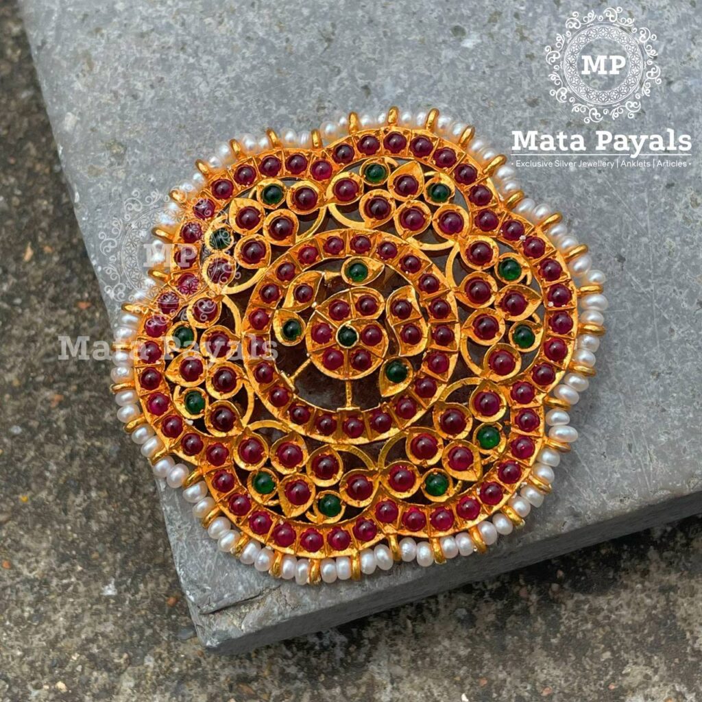 Mandala Gold Silver Pendant