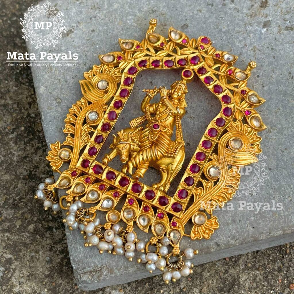 Sri Krihna Gold Plated Pendant