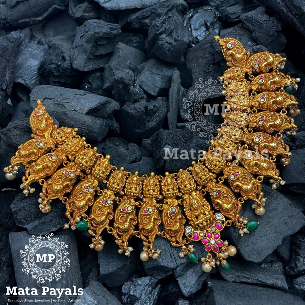 Maa Lakshmi Gold Plated Necklace