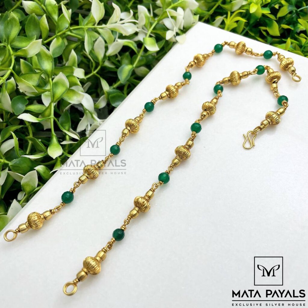 Green Gold Plated Neck Chain