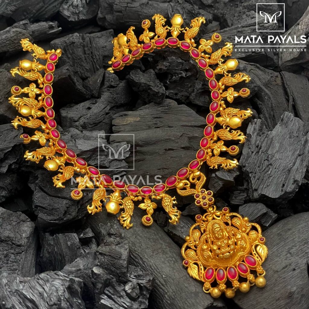 Lord Lakshmi Gold Plated Necklace