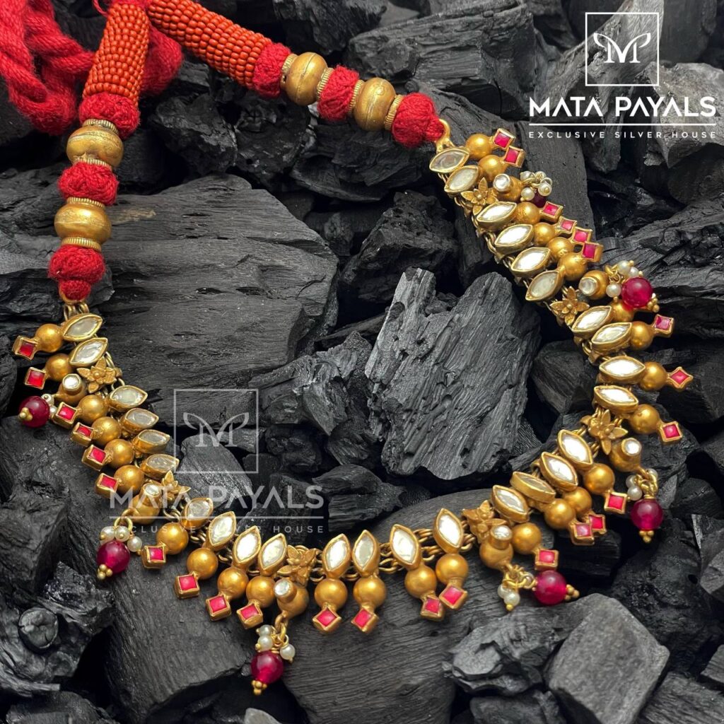 Semi Traditional Red Necklace