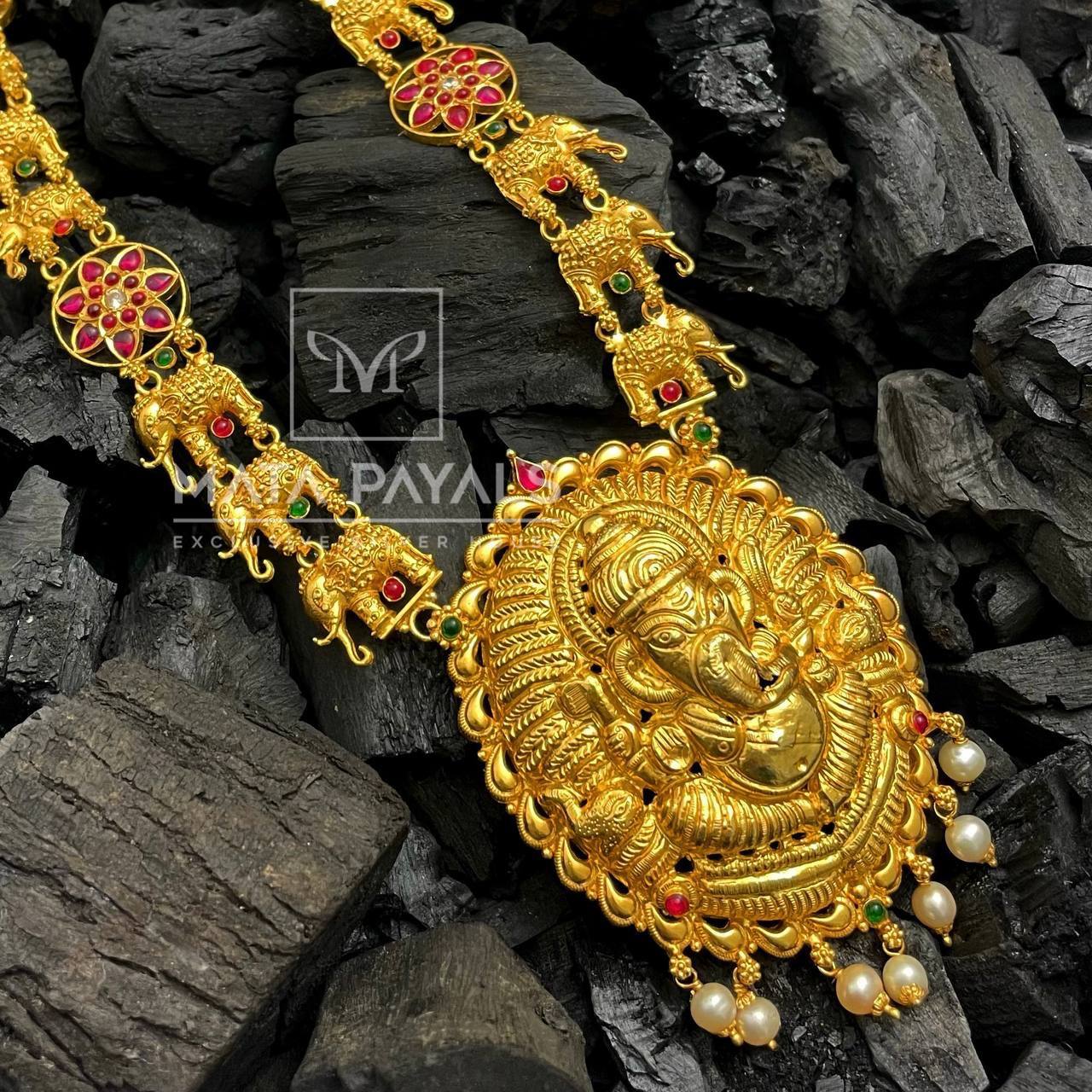 Shri Ganesh Gold Necklace