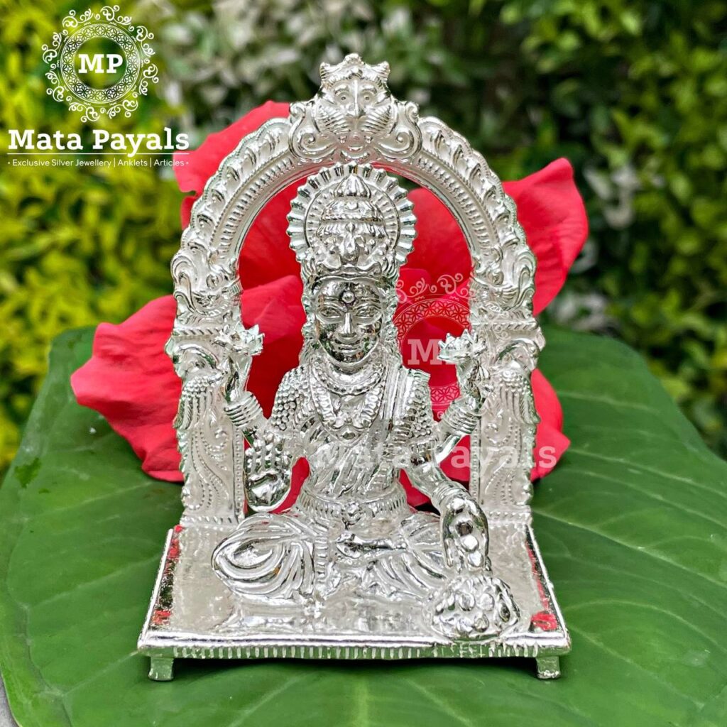 Silver Maa Lakshmi Idol
