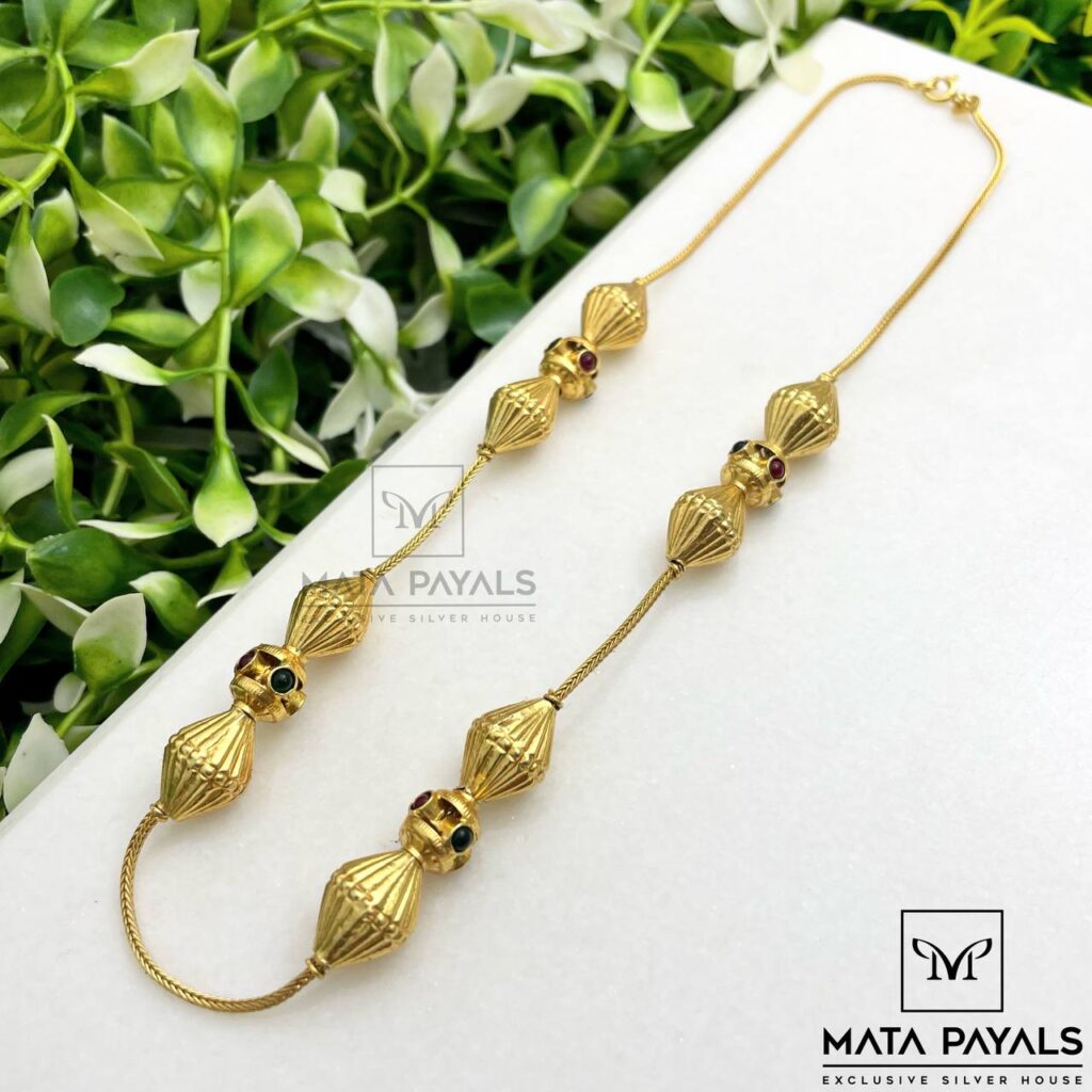 Simple Gold Bead Neck Chain