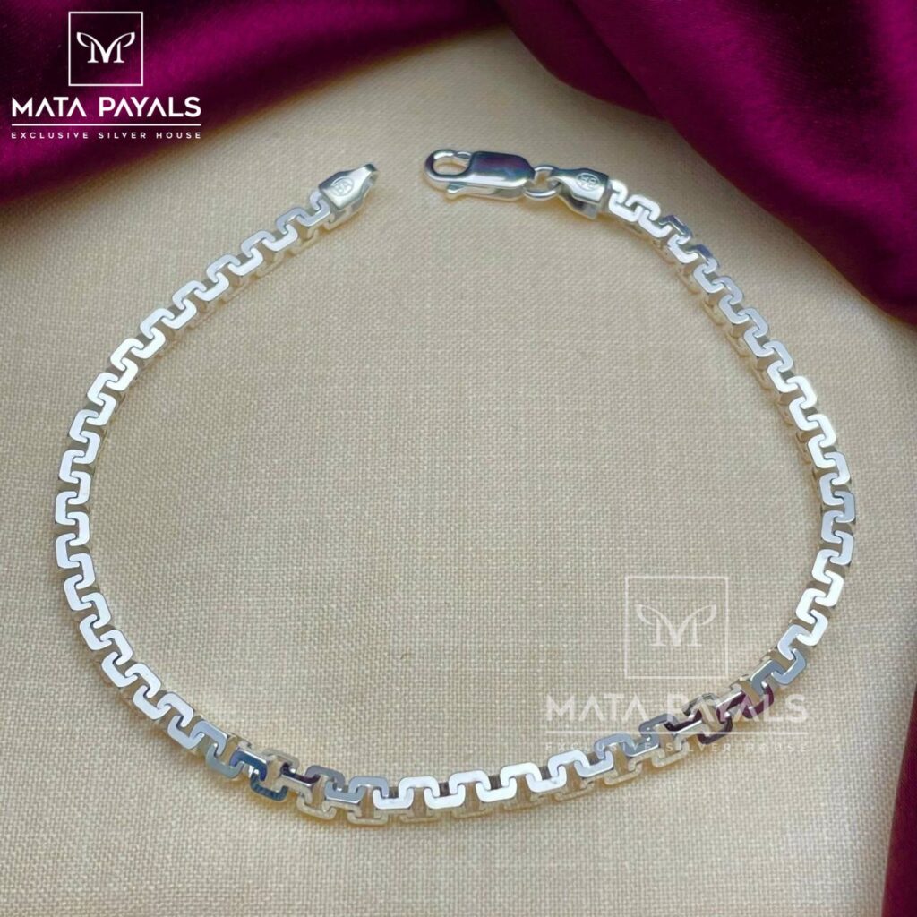 Solid 8mm 925 sterling silver handmade Bracelet, Dainty Silver Bracelet, Chain  Bracelet, Minimal Jewelry, Gift For unisex couple nsbr526 | TRIBAL ORNAMENTS