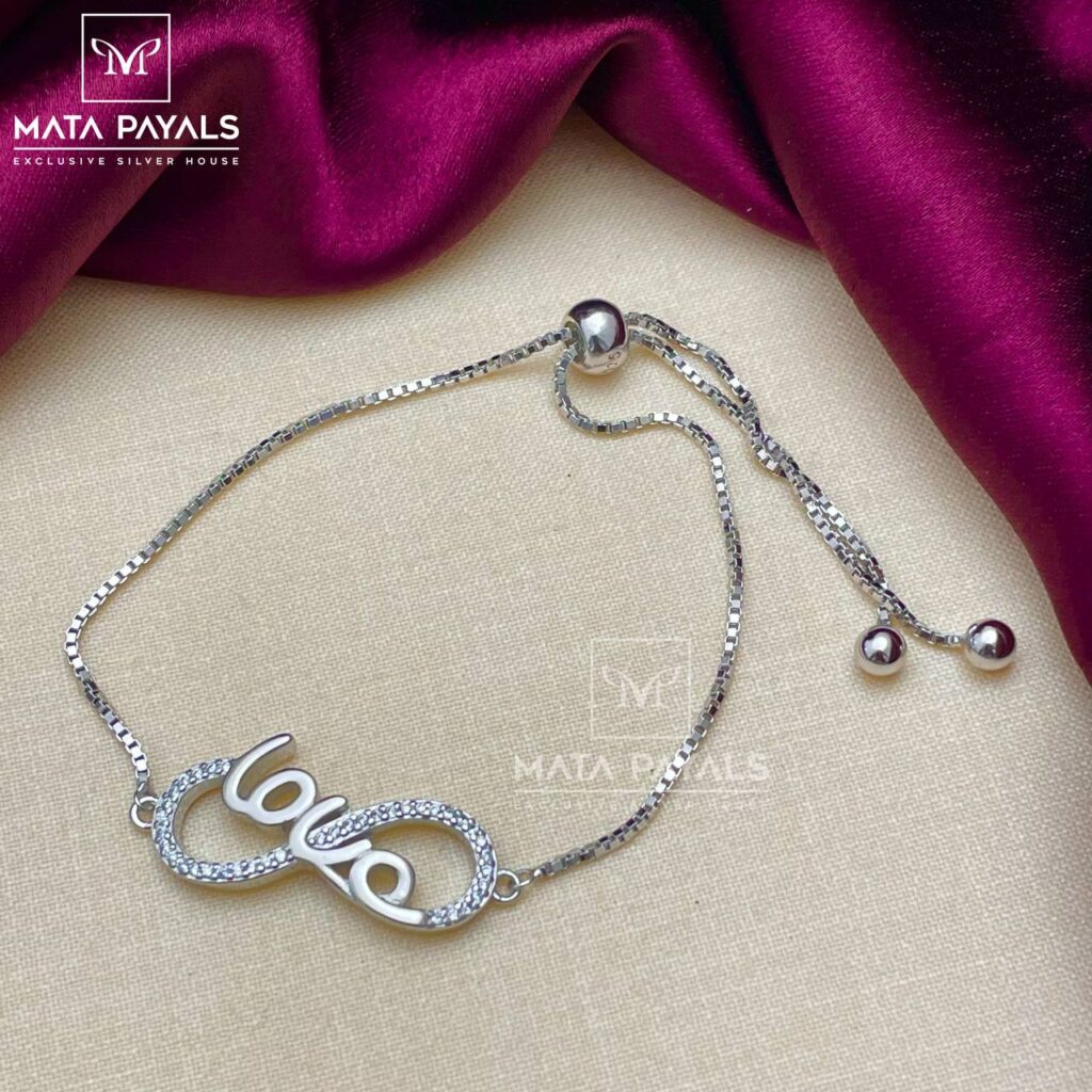 Love Infinity Silver Bracelet