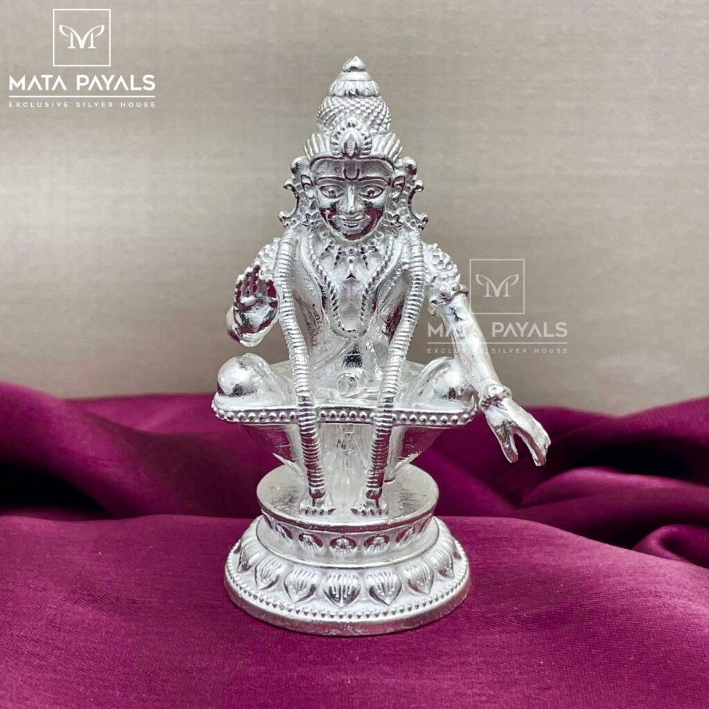 Shri Ayyapa Silver Idol