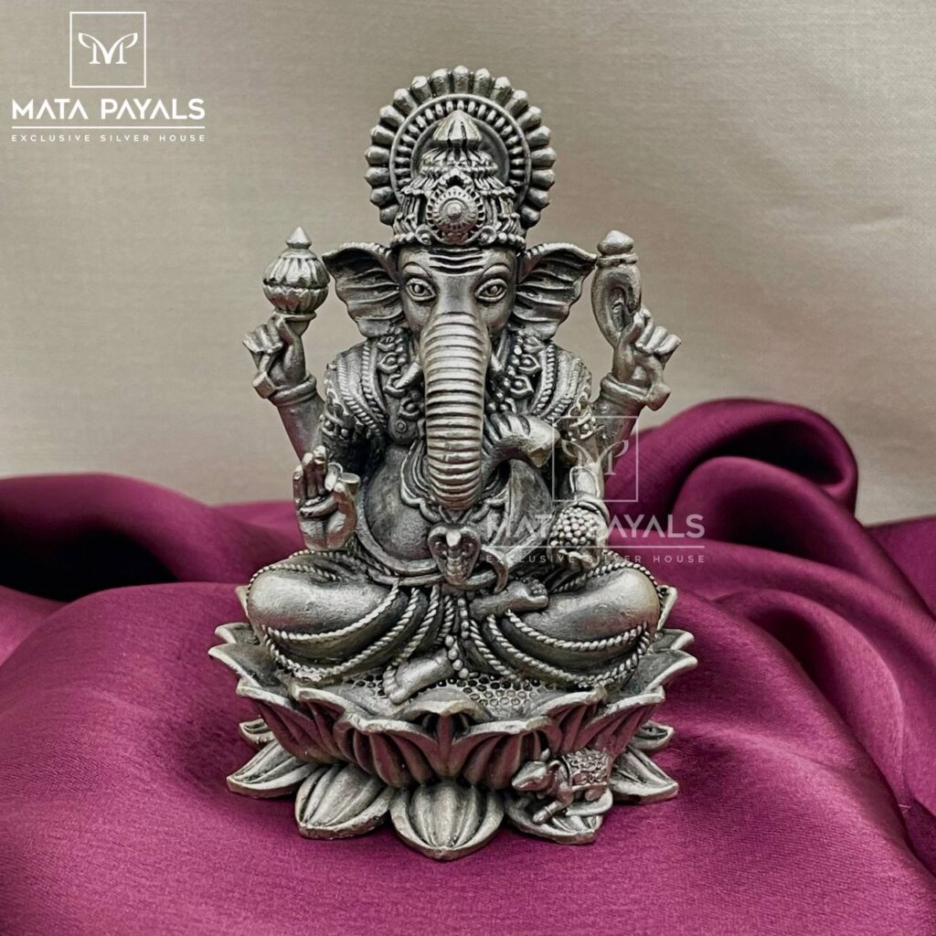 Shri Ganesh Silver Idol
