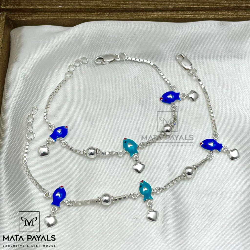 Fish Baby Silver Anklet