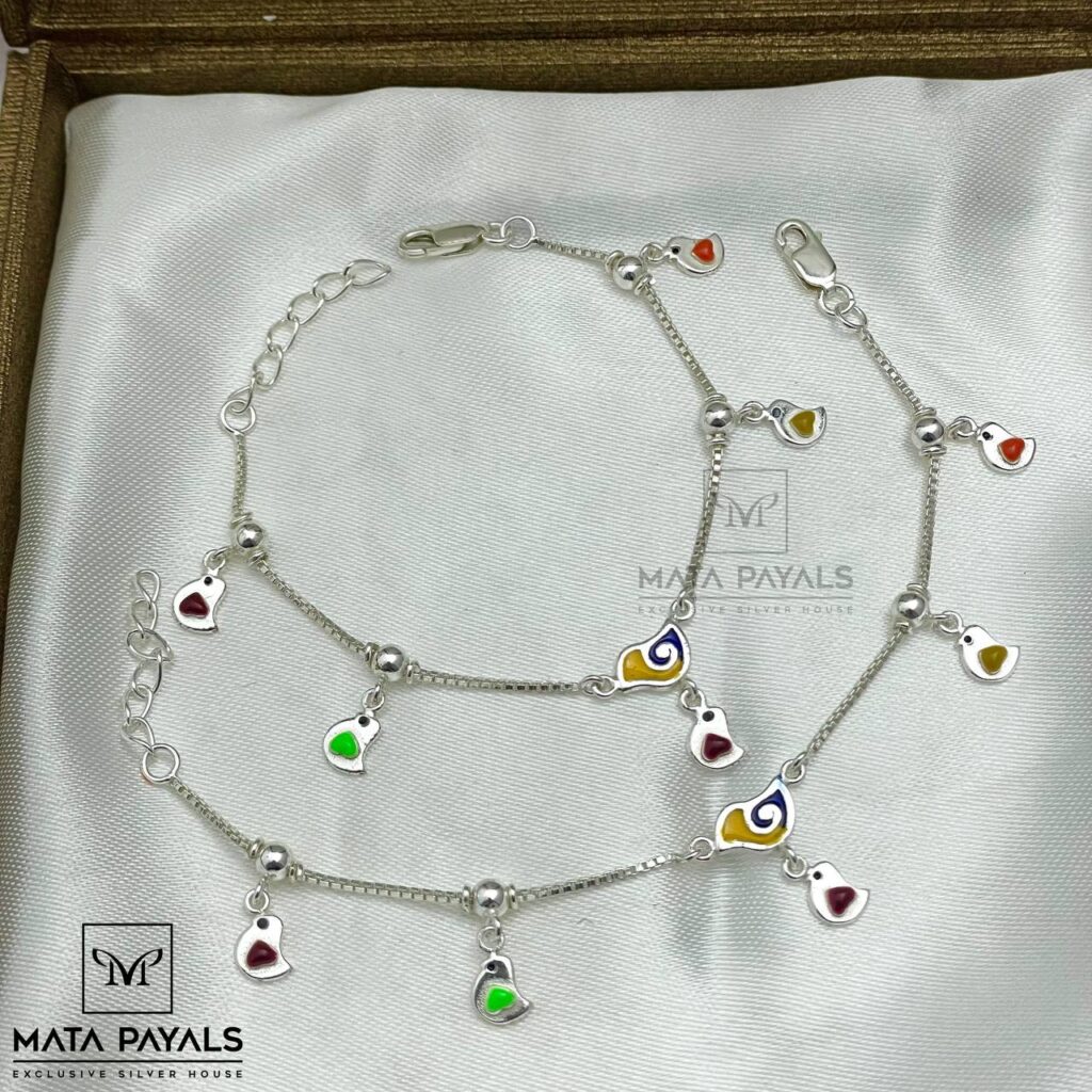 Frog Baby Silver Anklet
