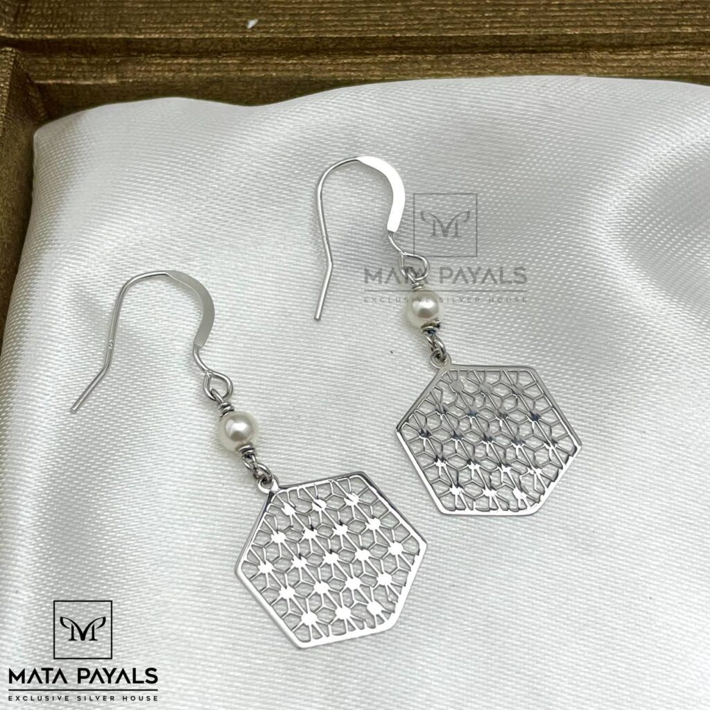 Hexagon Silver Hanging