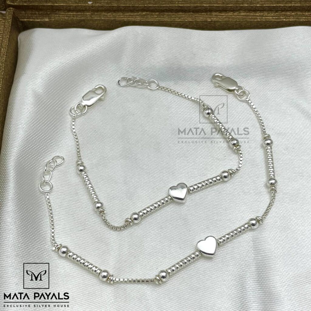 Plain Baby Silver Anklet