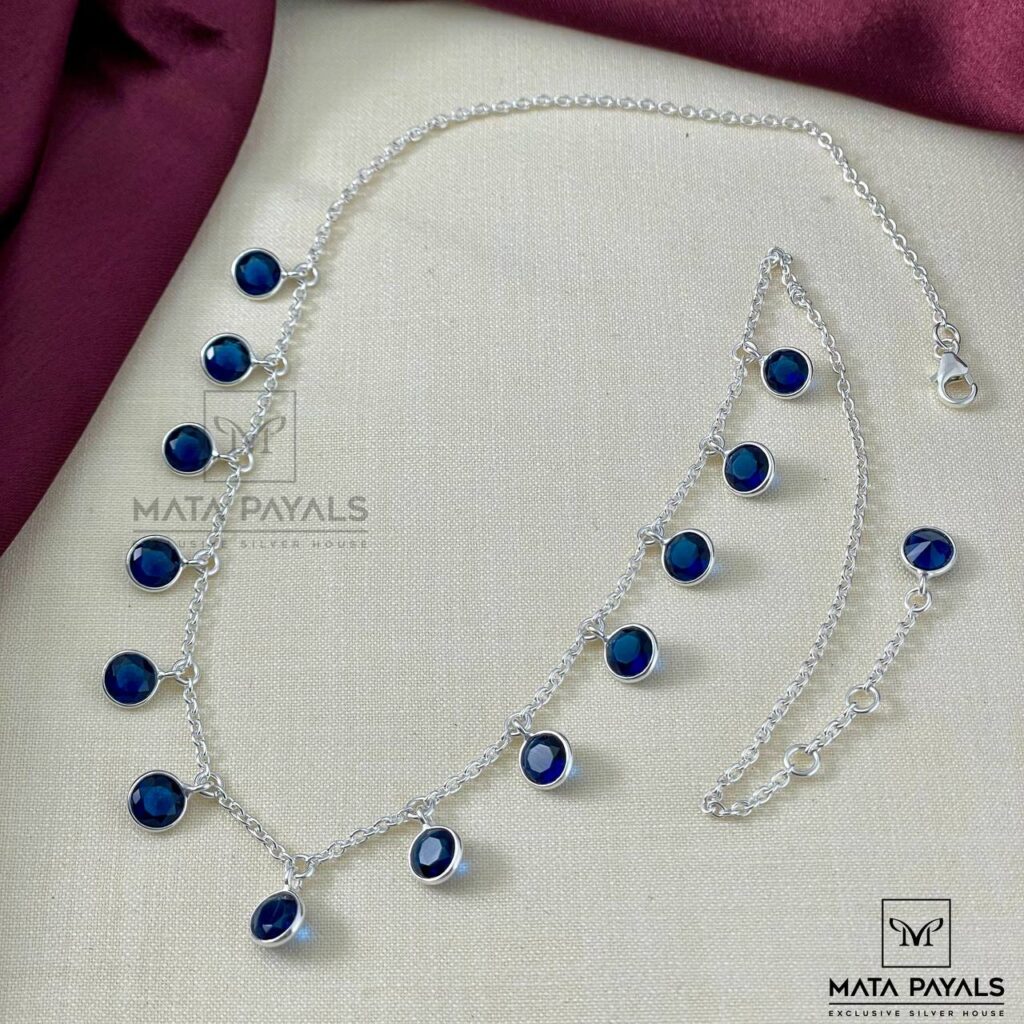 Blue Silver Necklace