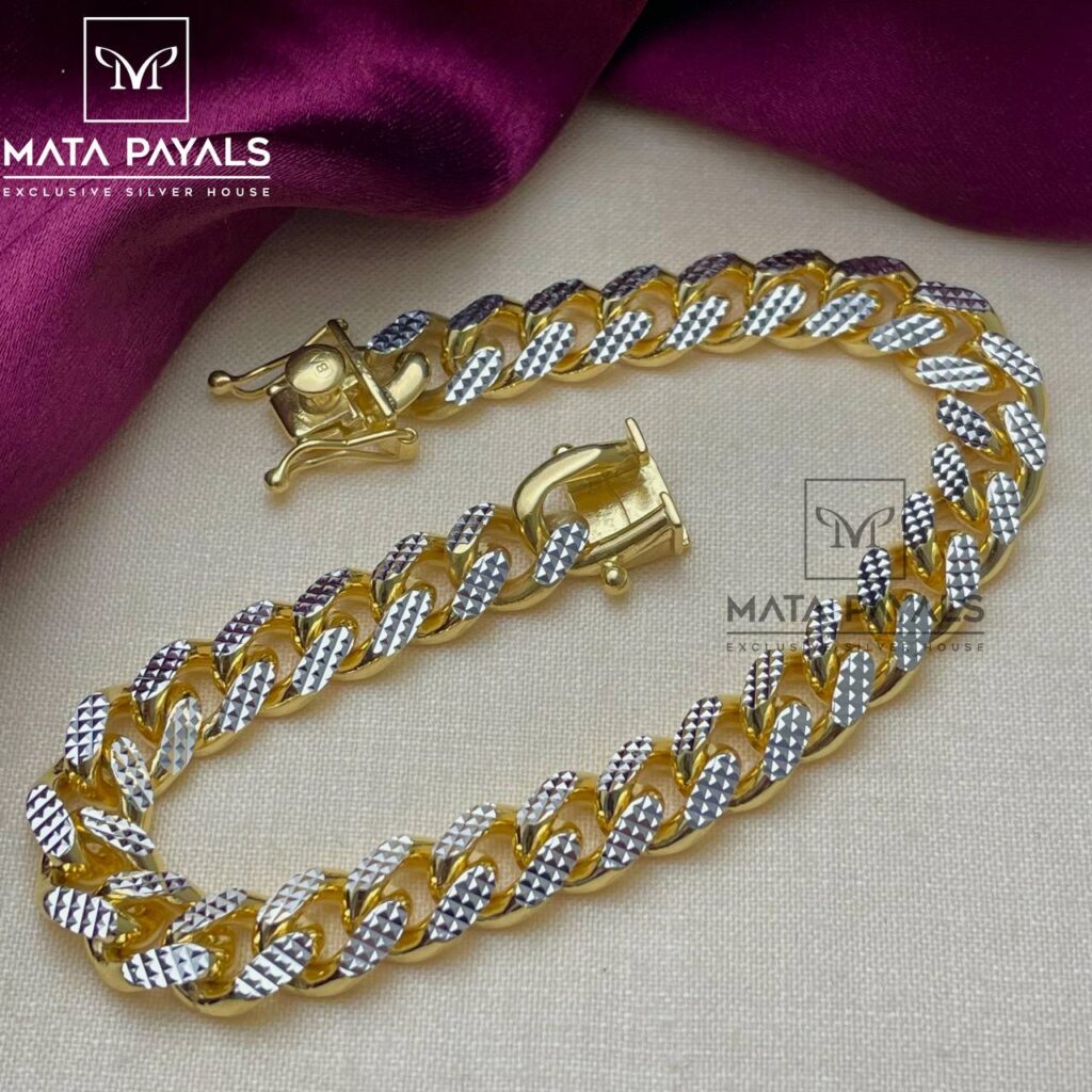 Gold Silver Men's Bracelet