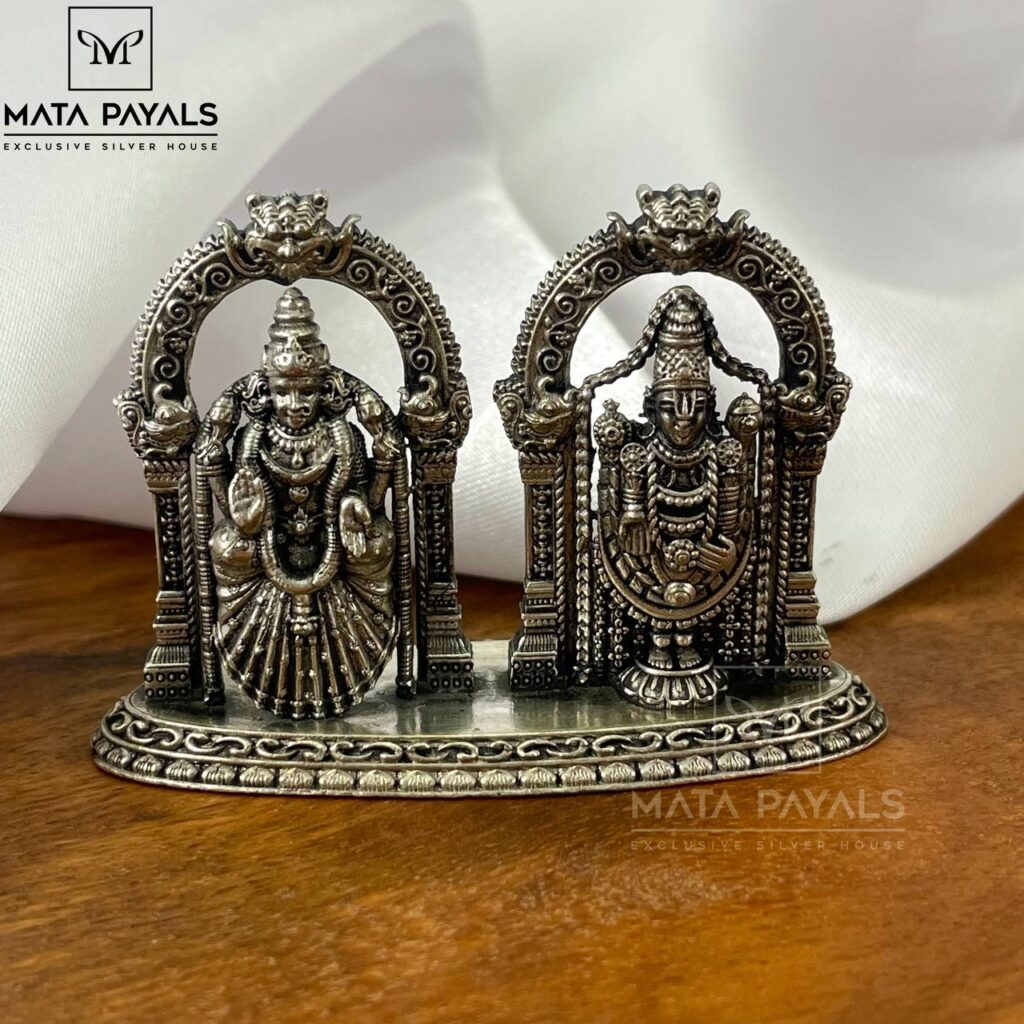 Tirupati & Padmavati Silver Idol...