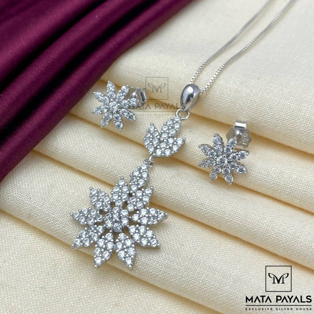 Snowflake Necklace Earrings Set | Stainless Steel Snowflake Set - Fashion  Necklace - Aliexpress