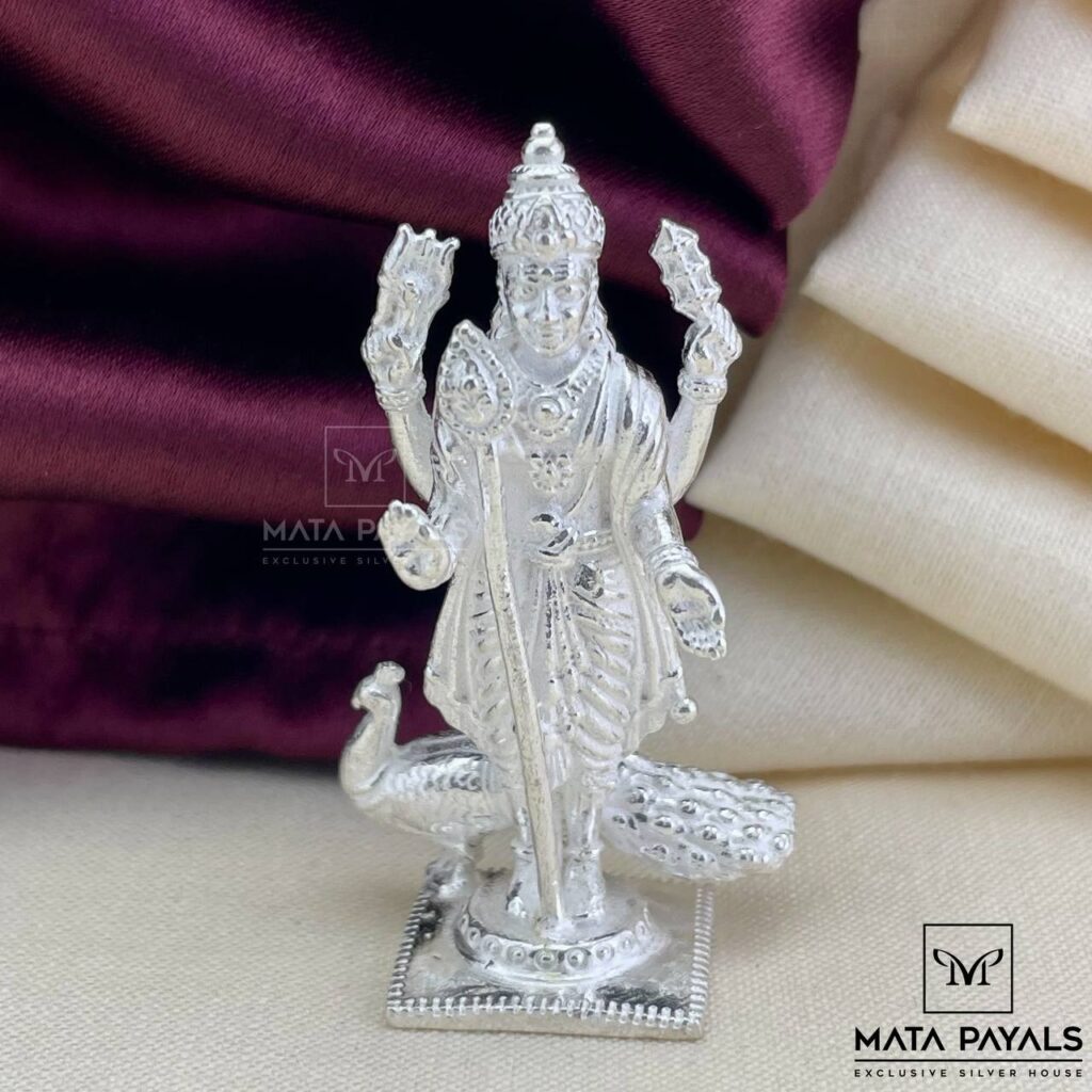 Sri Kartekeya Oxidised Idol