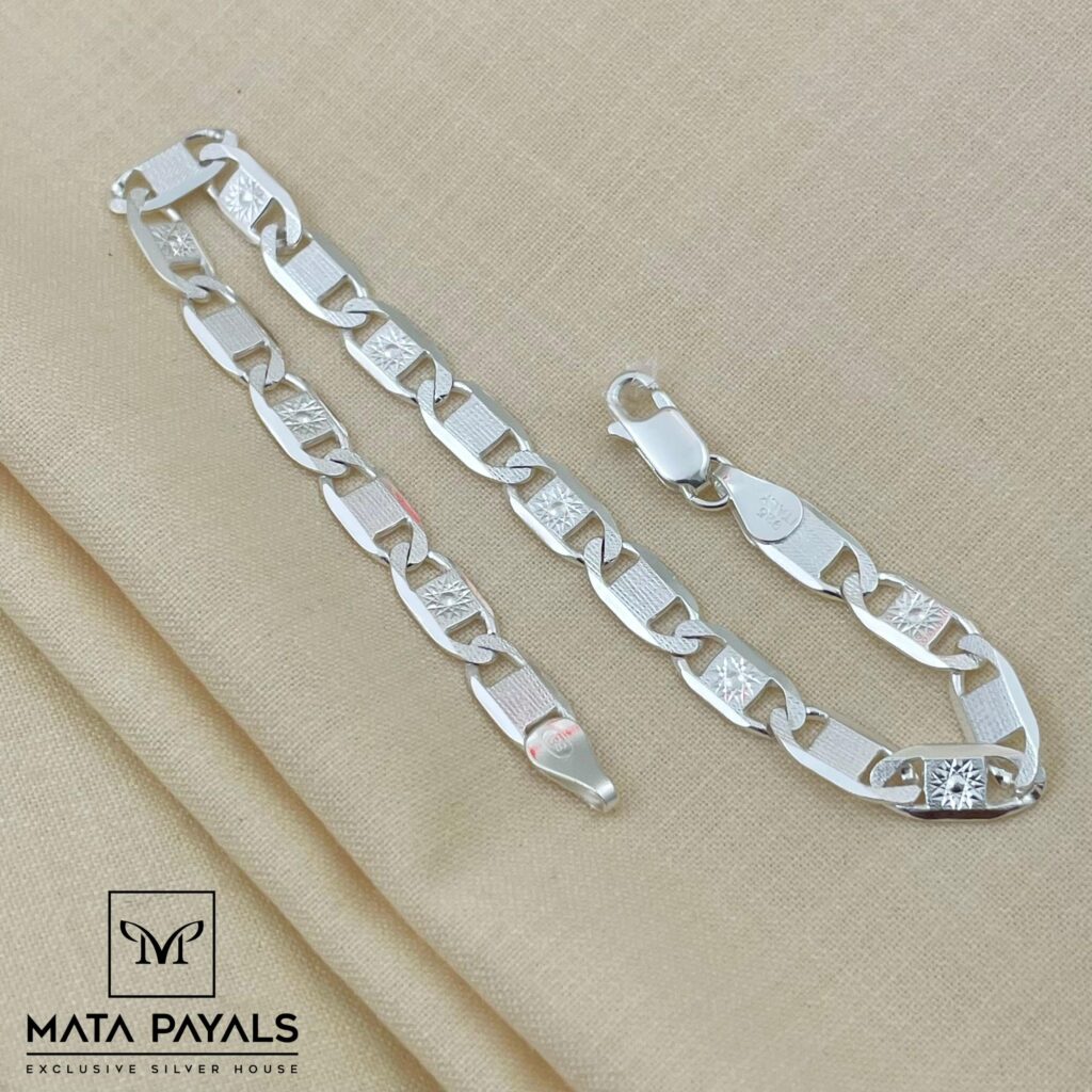 Buy quality 925 sterling silver daily wear/casual bracelet for men in  Ahmedabad